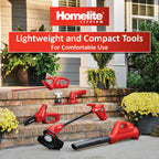 Homelite family tool shot on steps